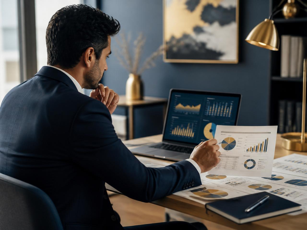 Análise de precificação com gráficos de custos, margens e cenários
